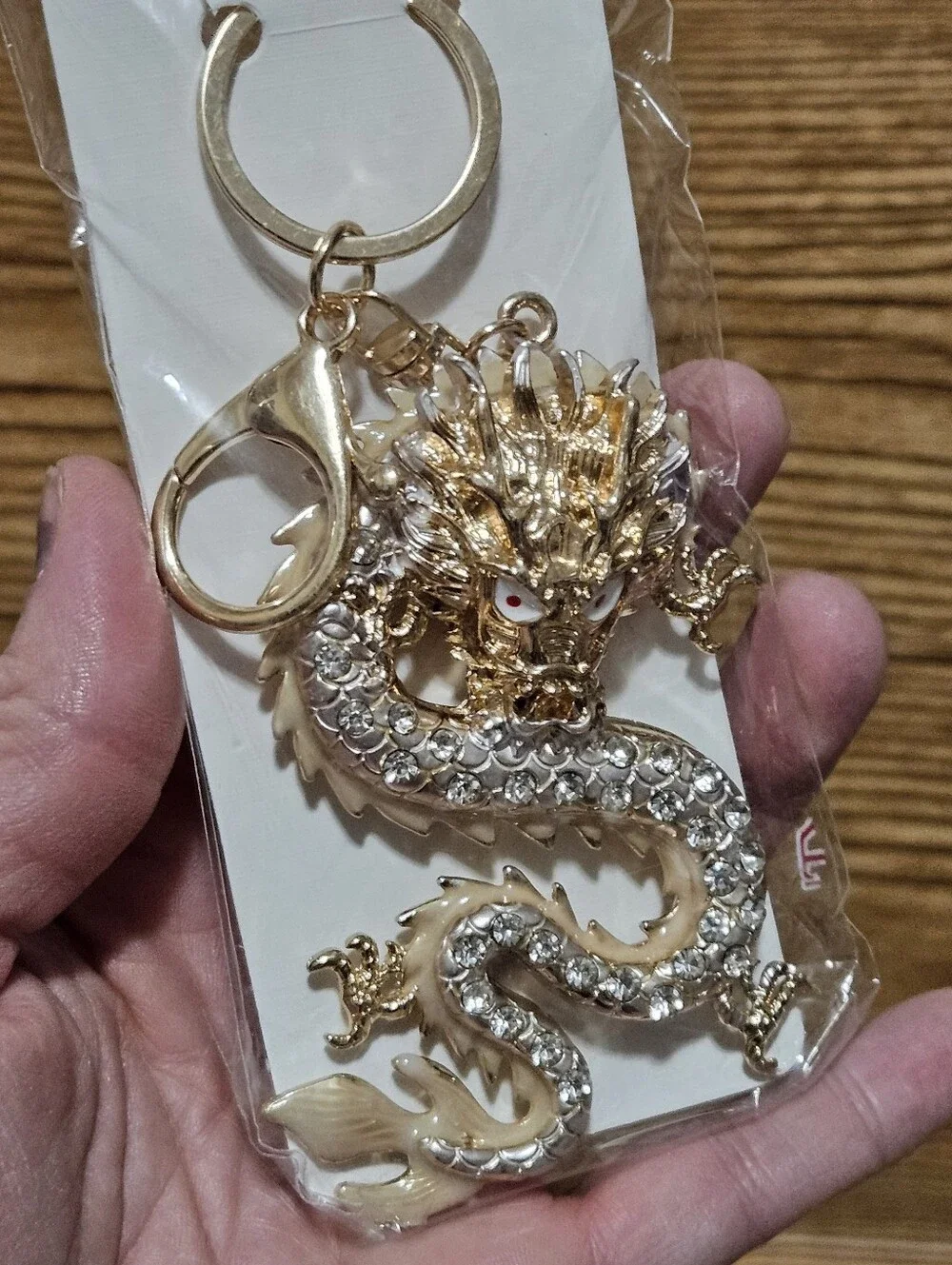 Gold Dragon Keychain